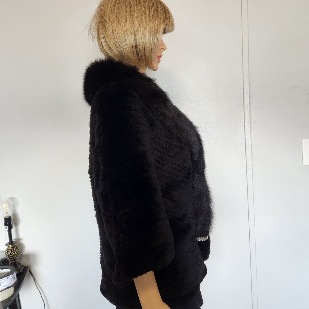 #642 XXL Faux fur/fox jacket - Picture 4 of 4
